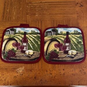 Wine and Cheese Pot Holders